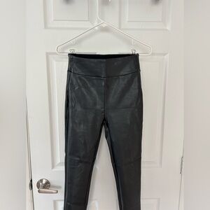 Black Abercrombie Faux Leather Leggings